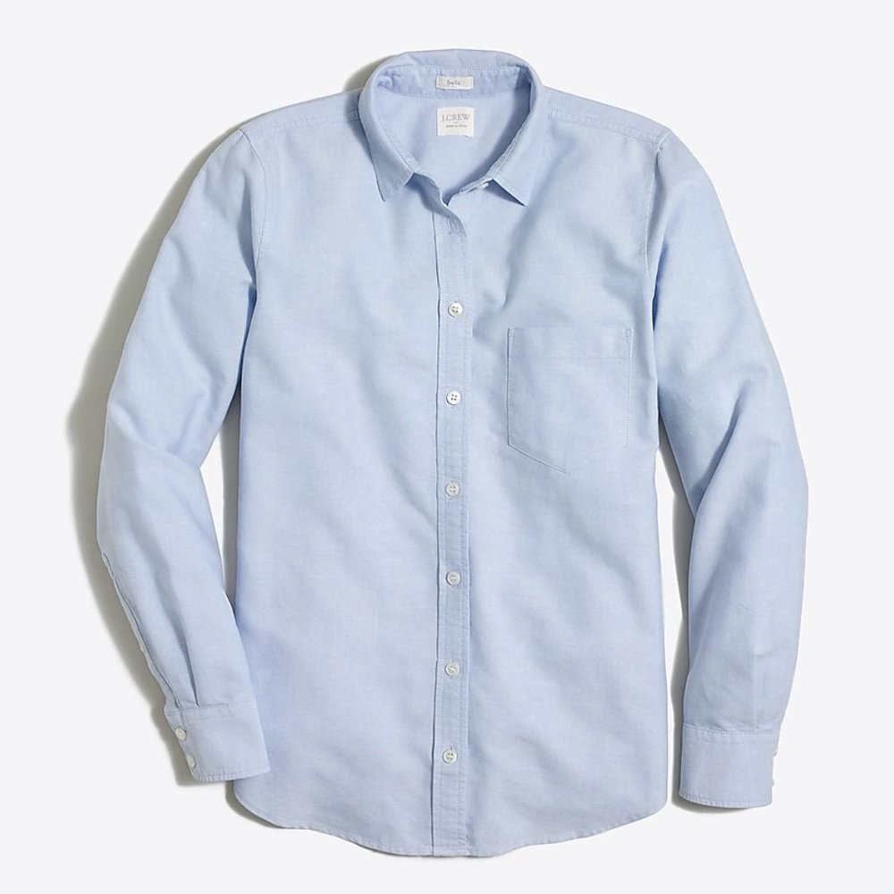 NWOT J. Crew Women’s Boy Fit Shirt - M